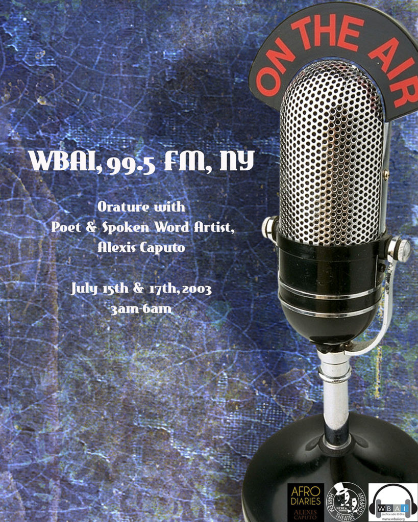 Poetry_Broadcast_Radio_WBAI_NewYork_Alexis_Alleyne_Caputo