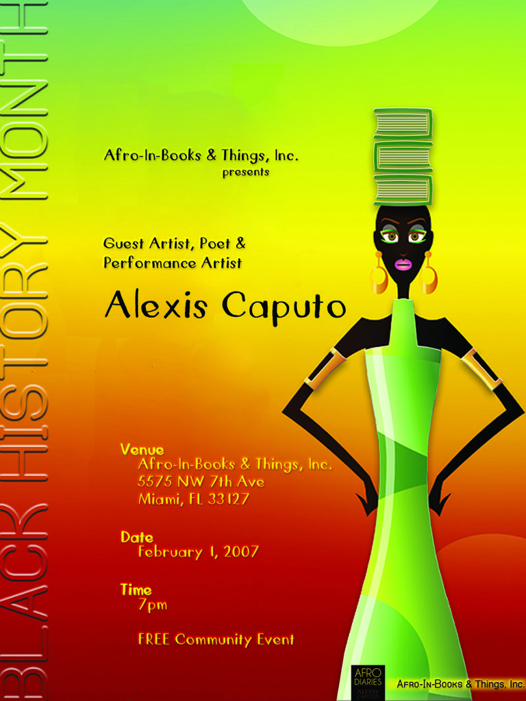 Black_History_Month_Afro_In_Books_And_Things_Liberty_City_Miami_Artist_Poet_Alexis_Alleyne_Caputo