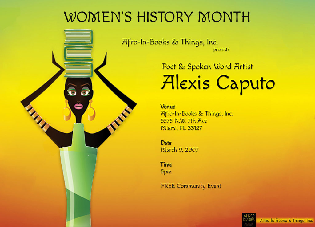 Afro_In_Books_And_Things_Poet_Writer_Alexis_Alleyne_Caputo