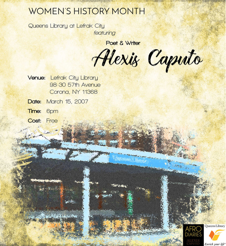 Womens_History_Month_Queens_Library_Lefrak_City_Artist_Poet_Writer_Alexis_Alleyne_Caputo