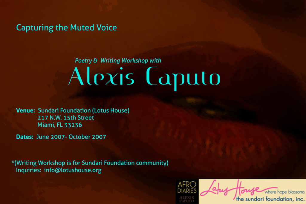 Sundari_Foundation_Lotus_House_Poetry_Writing_Workshop_Alexis_Alleyne_Caputo