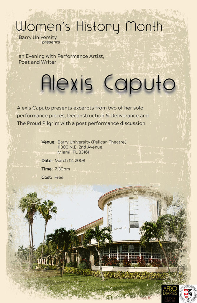 Barry_University_Womens_History_Month_Performance_Artist_Alexis_Alleyne_Caputo